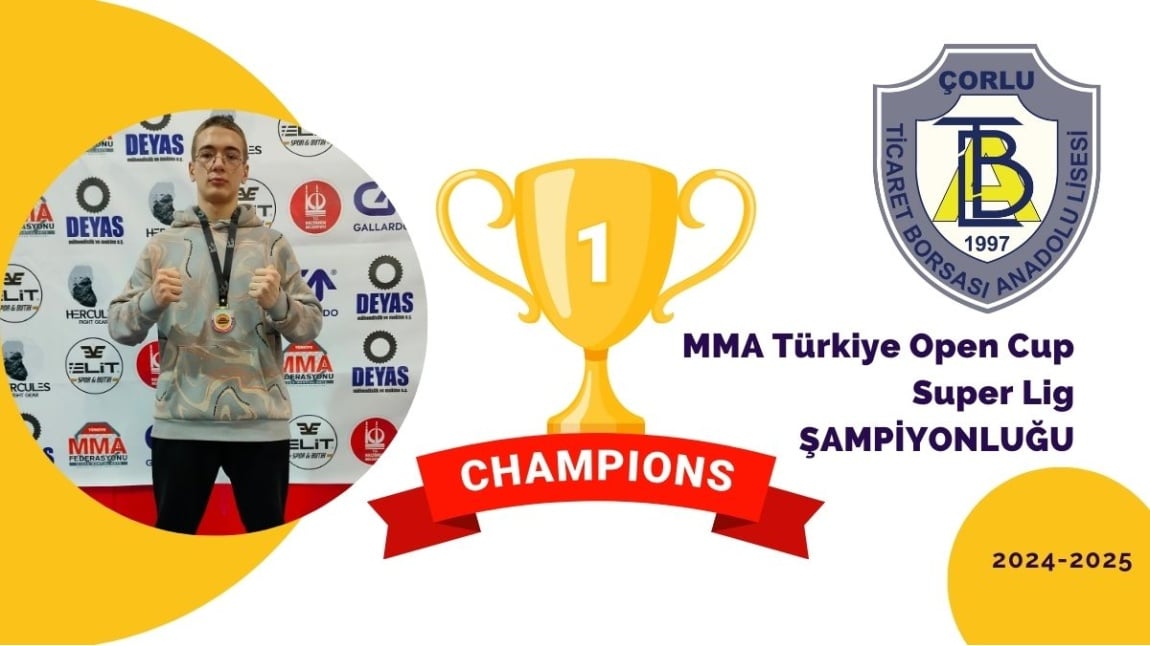 ÖĞRENCİMİZ MMA TÜRKİYE OPEN CUP TÜRKİYE ŞAMPİYONU