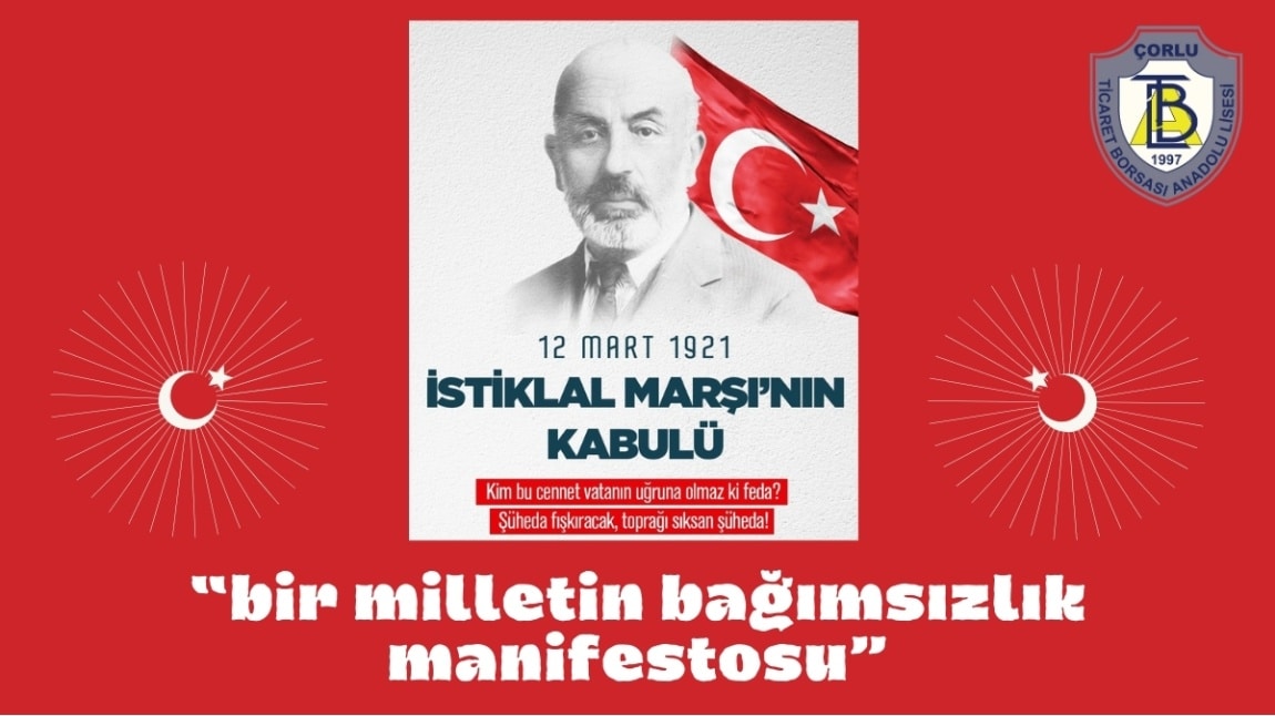 İSTİKLAL MARŞIMIZIN KABULÜ